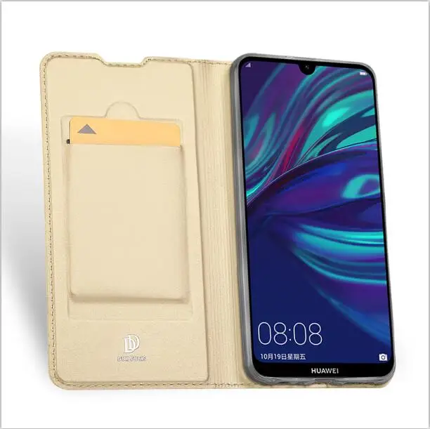Для huawei P Smart чехол с крышкой Роскошный Кожаный противоударный силиконовый чехол-подставка для huawei Nova 4 чехол для телефона - Цвет: Золотой