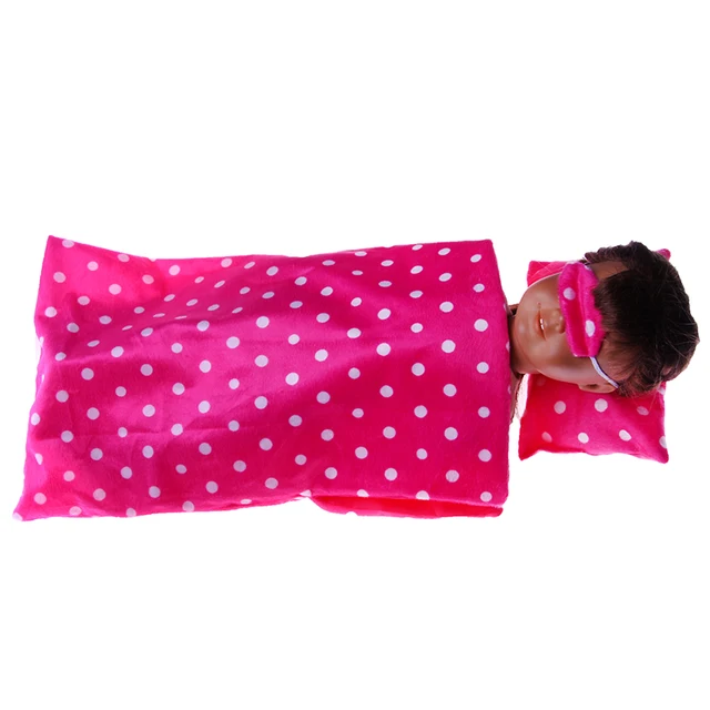 Sleeping Bag Patch For 18 Inch American Doll Baby Gift Sleeping Bag Patch For 18 Inch American Doll Baby Gift N971