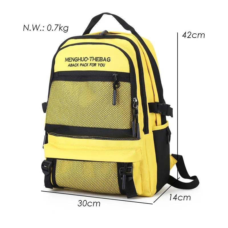2018 New Menghuo Quality Waterproof Nylon Backpack Female Unisex Men's Backpacks for Laptop Women Notebook Bag Backpack Mochilas (27)