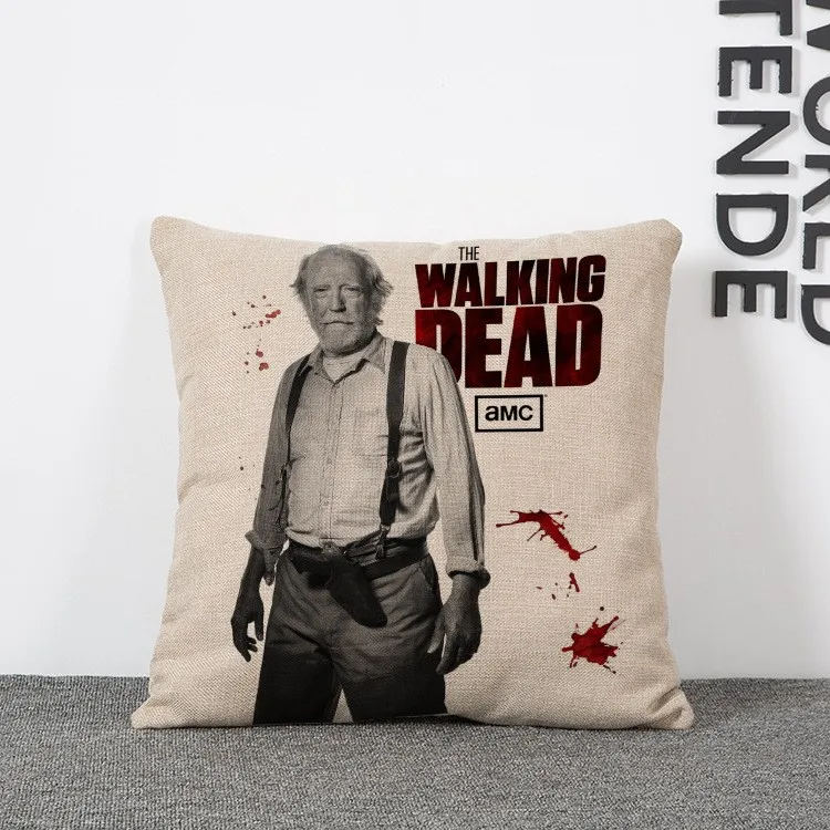 Модные Walking Dead хлопок лен Наволочки стул талии площадь 45x45 см из хлопка и льна Подушки Детские крышка Домашний текстиль гостиная