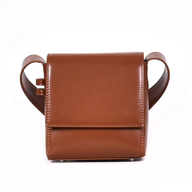 

Milk bear Women's Fashion Leather Simple Solid Handbag Small Shoulder Bags Crossbody Bags for Girls Messenger Bags