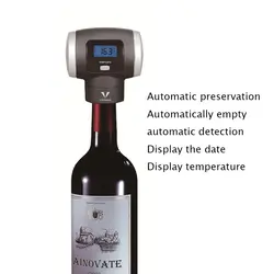 GIEMZA интеллектуальные хранения вина смарт-Вино Хранитель воздушный насос Выпускной Дисплей даты Температура 1 шт. вино сохранение