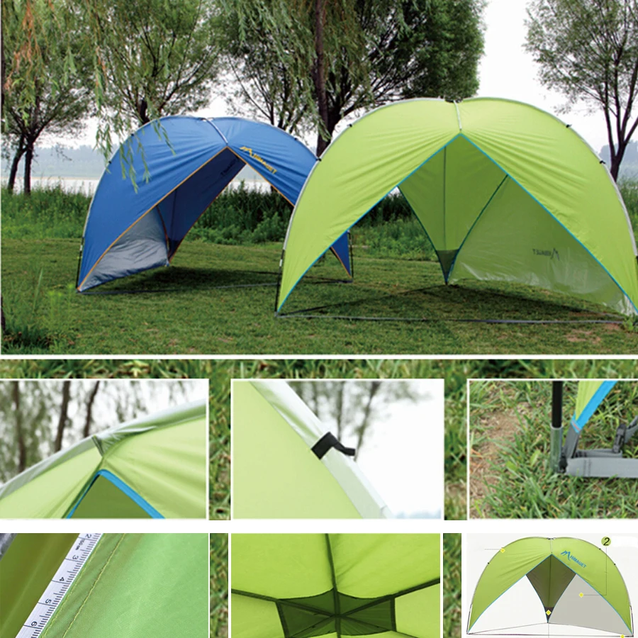 

Outdoor Large Camping Tent Canopy UV Protection 4 - 8 Person Garden BBQ Party Hiking Beach Tent Sun Shelter