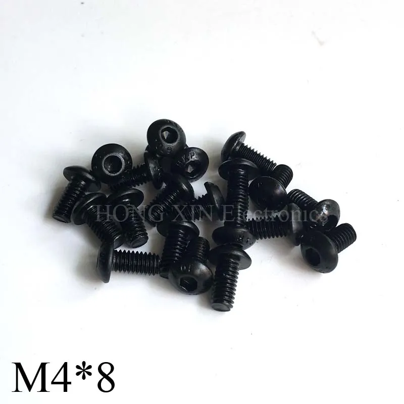 

10.9 Black Mushroom Head with Hexagonal Screws 10.9 Series M4*8MM DIN7380 Alloy Steel screw Iron Bolt