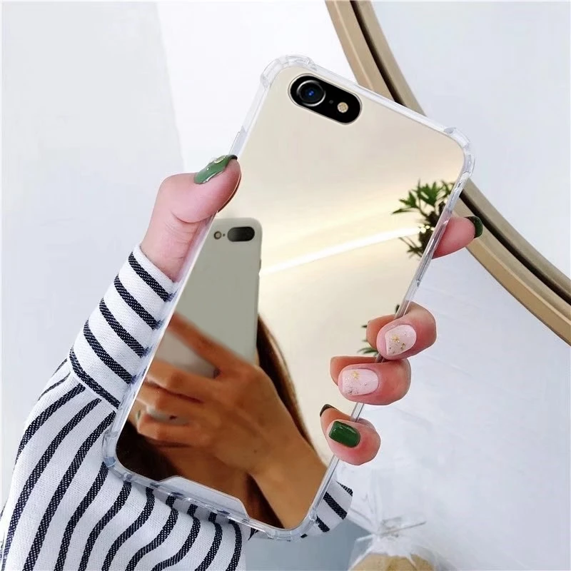 Чехол для телефона для Iphone 6, 6 S, 7 Plus, 8 Plus, чехол с "воздушной подушкой", противоударный зеркальный чехол, силиконовый защитный чехол#8
