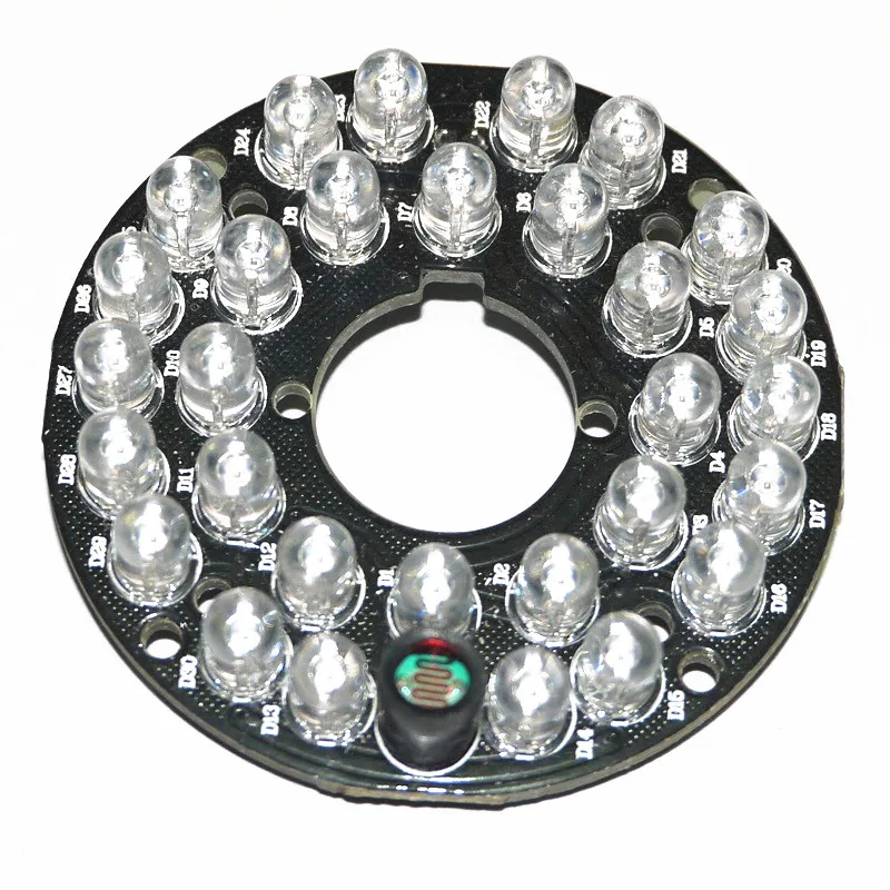 

CCTV Accessories infrared light 30 Grain IR LED board for Surveillance cameras night vision diameter 53mm For SONY CCD Camera