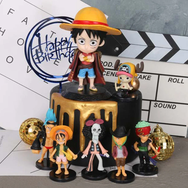 アニメワンピースケーキトッパールフィチョッパーゾロナミゾロフィギュアワンピースケーキ装飾結婚式誕生日パーティーsupplie ケーキデコレーション用品 Aliexpress