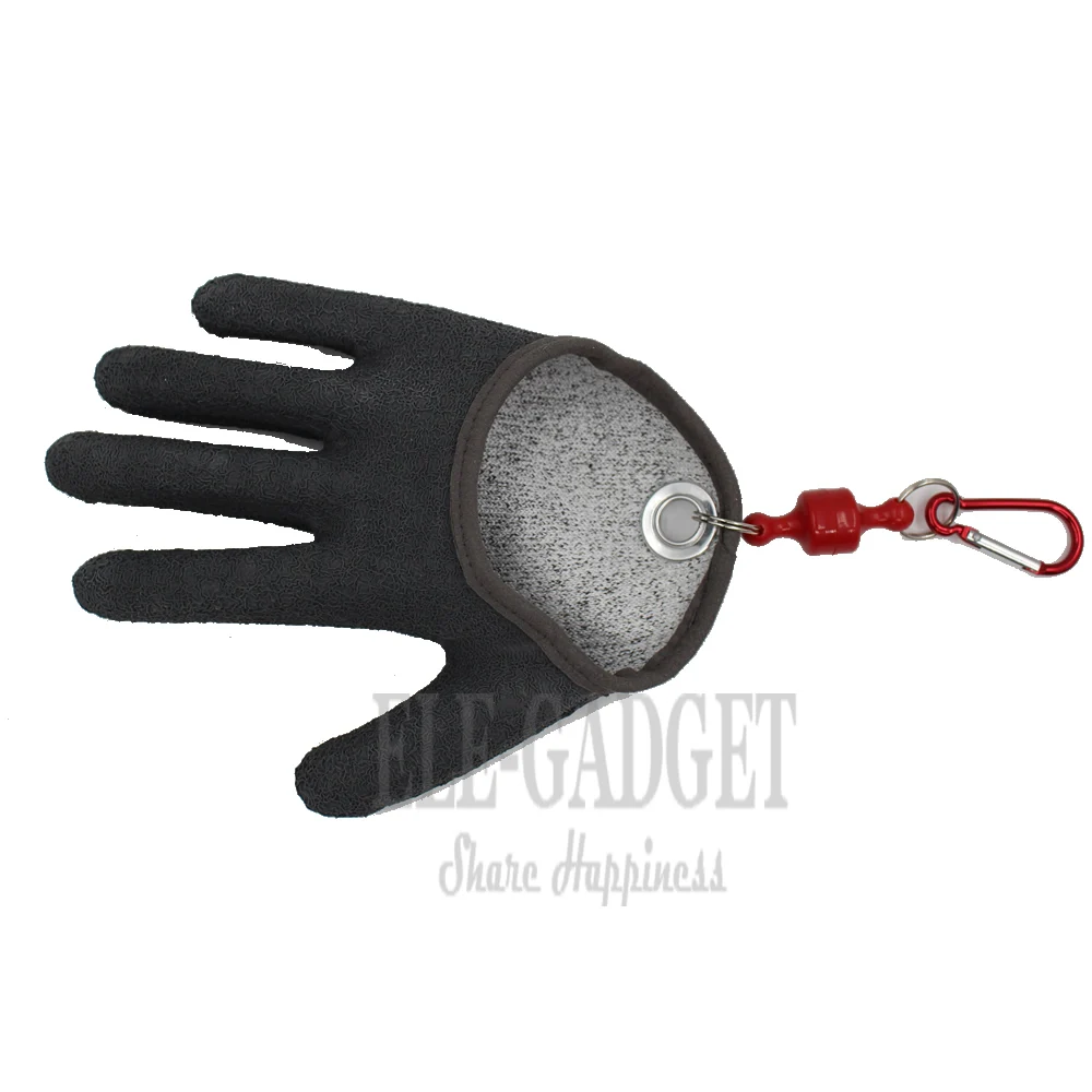 1 шт наружные портативные рыболовные перчатки с крюк-магнит для ловли рыбаков противоскользящие устойчивые к порезам перчатки Серые