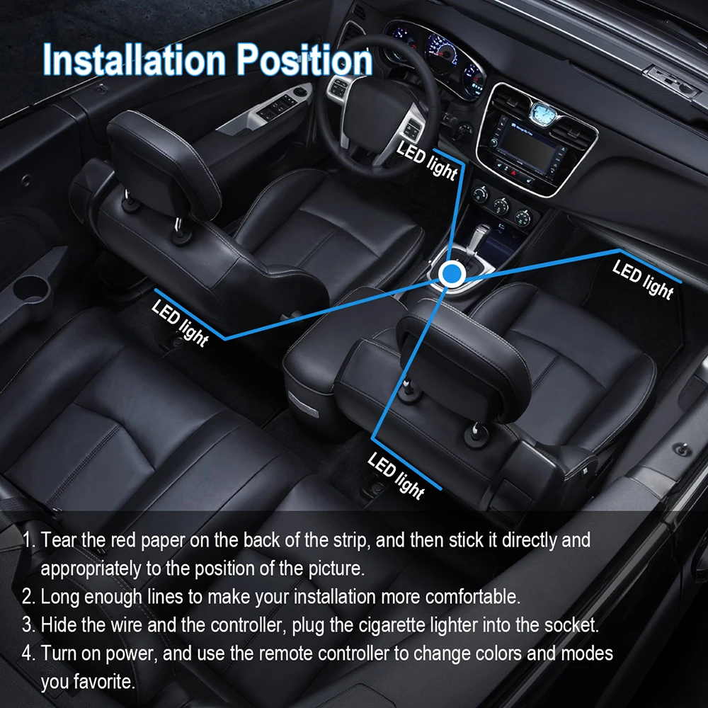 Car Atmosphere Neon Light2