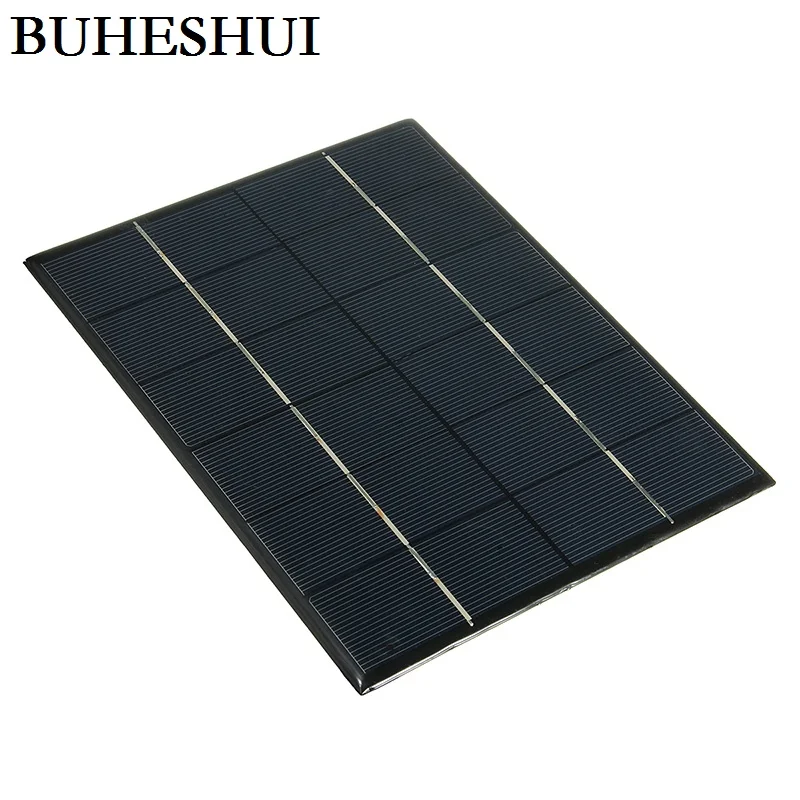 Поликристаллическая солнечная панель BUHESHUI 5W.2 6 в солнечный модуль сделай сам