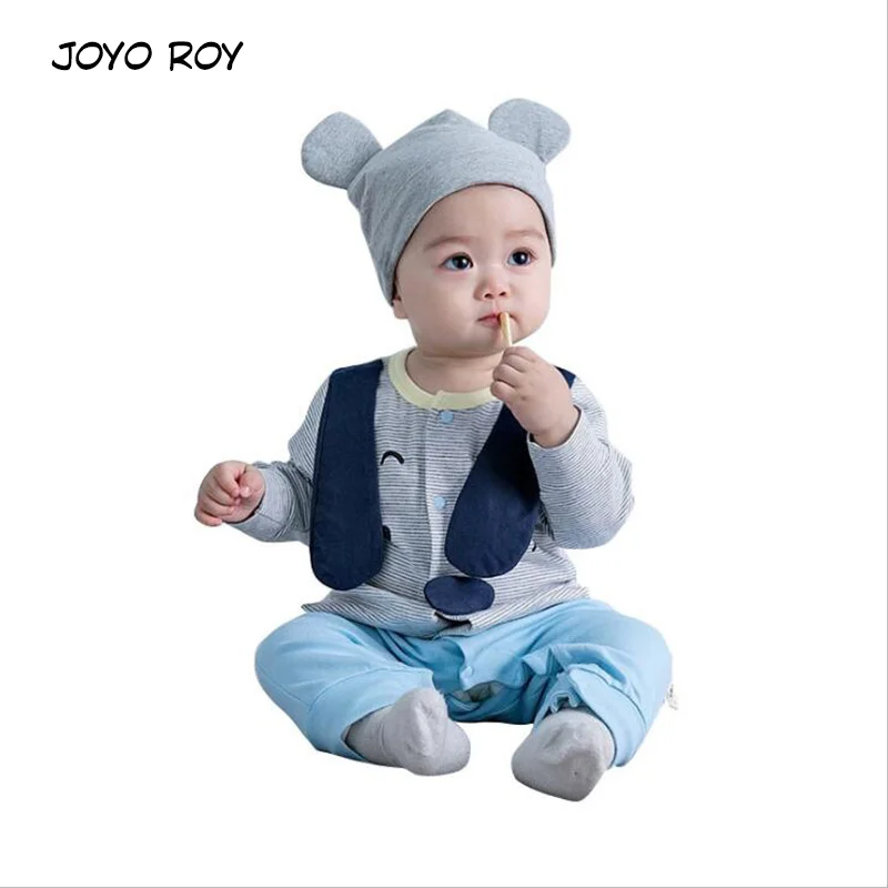 Joyo roy/модные детские комбинезоны весенняя одежда для маленьких мальчиков