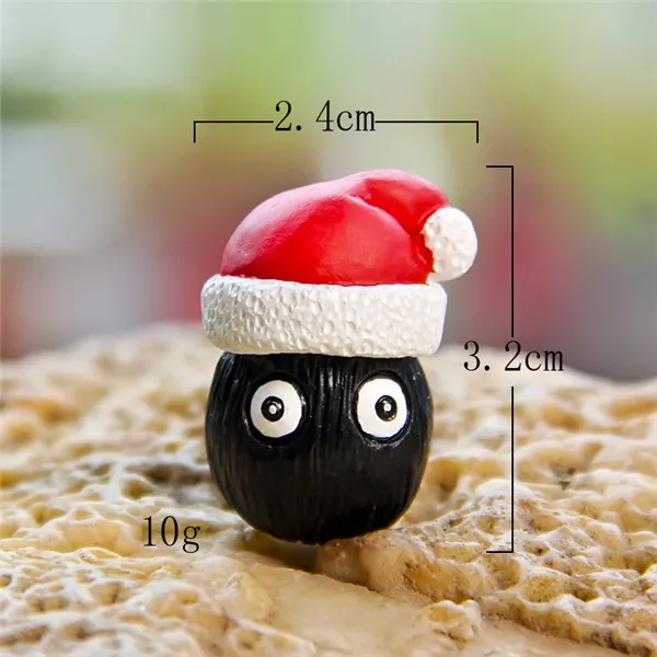 Christmas Hat Fairydust from Totoro mini pvc figures 2pcs - 5