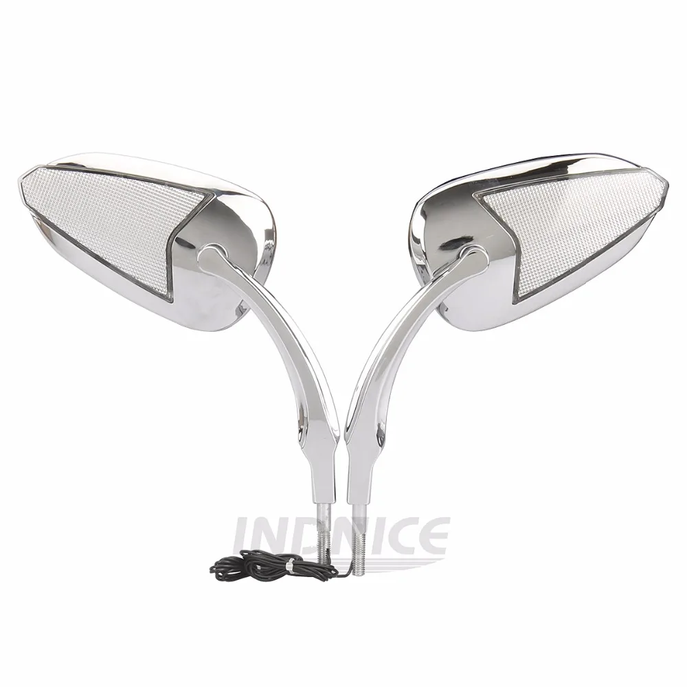  Sequential arrow LED Turn Signal mirrors for harley dyna arrow led mirrors harley softail arrow led - 32859262164
