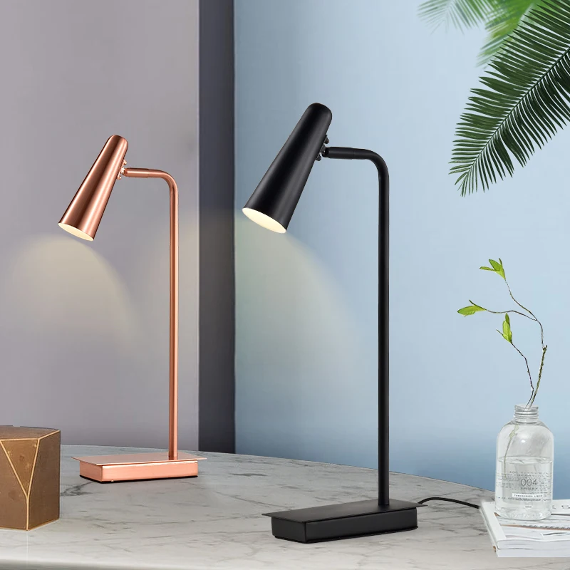 

Designer Nordic creative study lamp contracted bedroom desk lamp table lamp