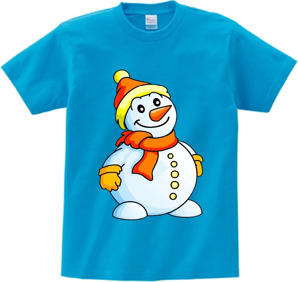 Новые рождественские футболки для маленьких мальчиков и девочек Детские хлопковые футболки с рождественским узором, футболки с Санта Клаусом, детские летние топы, футболки, camiseta От 3 до 8 лет NN