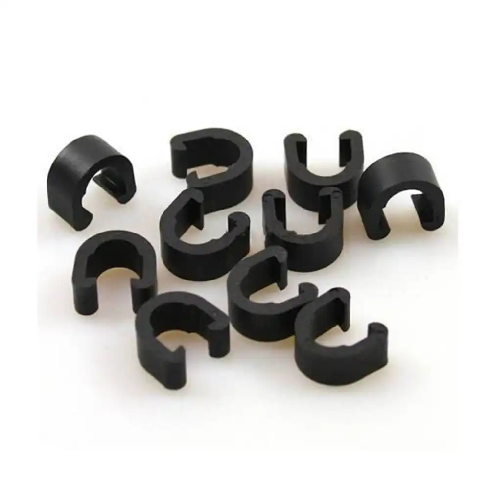 50Pcs S Buckle Mouain Road Bicycle Brake Cae Sets Pipe Line Accessories Black