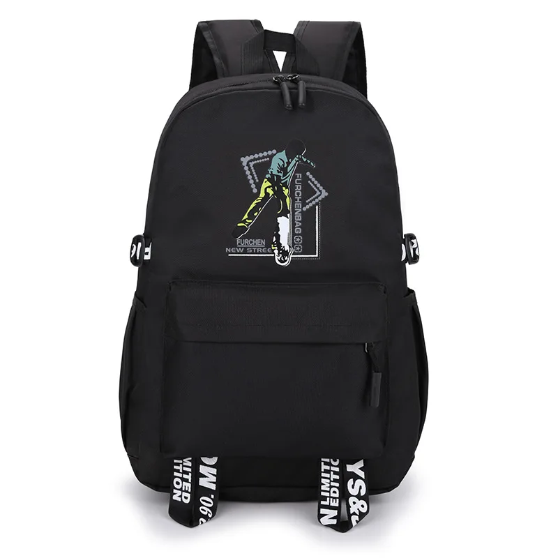 

2019 new canvas printing fashion casual backpack school style junior and senior high school female students backpack generation
