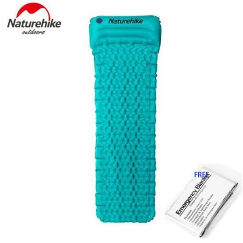 

Naturehike Outdoor Camping Mat Tent Bed TPU Inflatable Air Mattress 1 Person Sleeping Pad Airbed with Pillow Camping