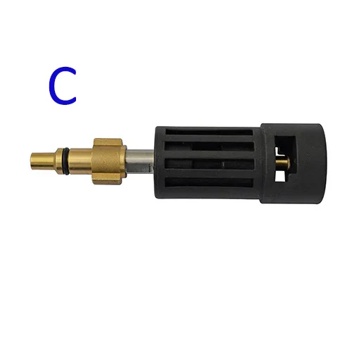Соединитель шайбы под давлением для подключения AR/Interskol/Lavor/Bosche/Huter/M22 Лэнс палочка к Karcher водяной пистолет Женский адаптер - Цвет: Золотой