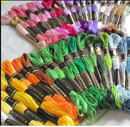 

Free Shipping ! 50 pieces(400metrs) DMC Color cross threads / cross stitch / cross stitch embroidery thread