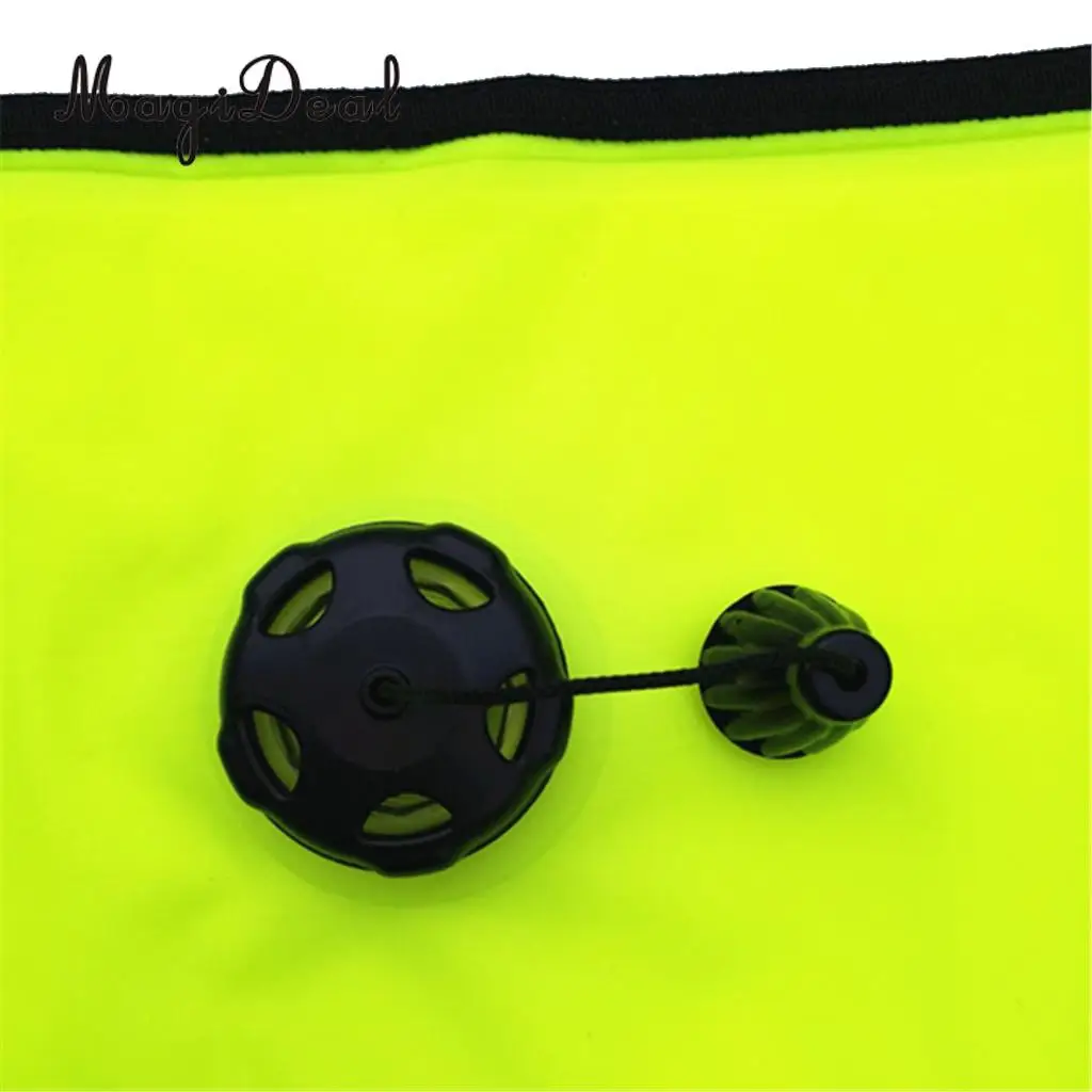 MagiDeal High Visibility Dive Safety Sausage SMB Surface Marker Buoy & Dive Reel, Whistle for Underwater Scuba Diving Snorkeling