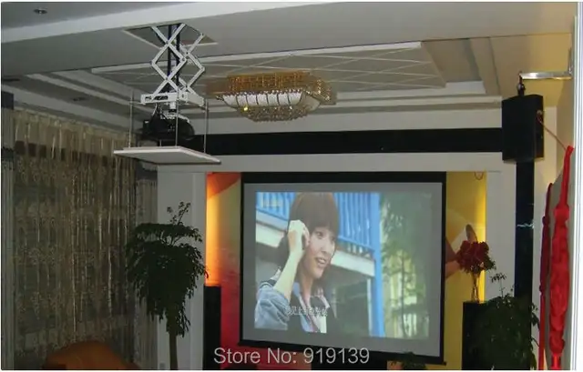 Good Quality Motorized Scissor Projector Lift Remote Control