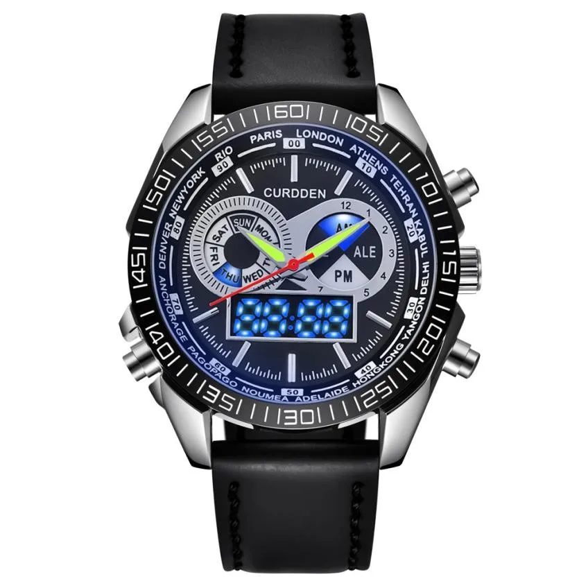 

Rush Sale! Water Reistant Luxury Brand Men's Business Military Sports LED Analog Male Quartz Wrist Watch horloges orologio uomo