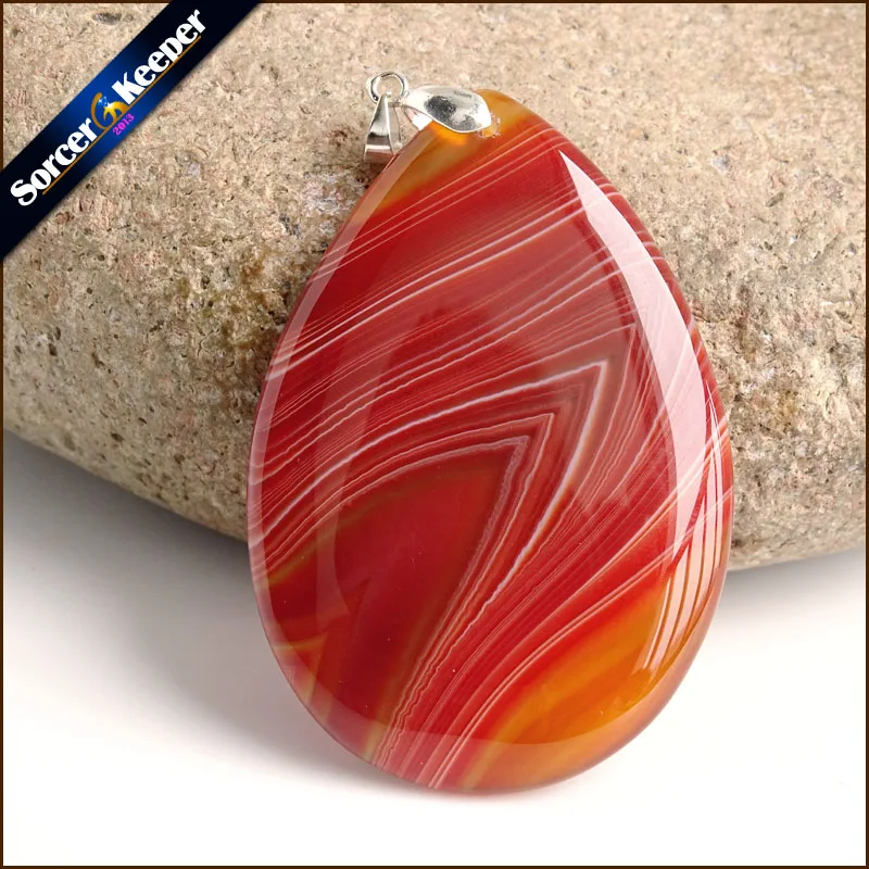 

AA+ High Quality Pendentif Real Natural Red Botswana Agates Stone Pendant Chains Necklace For Women Jewelry Making US676