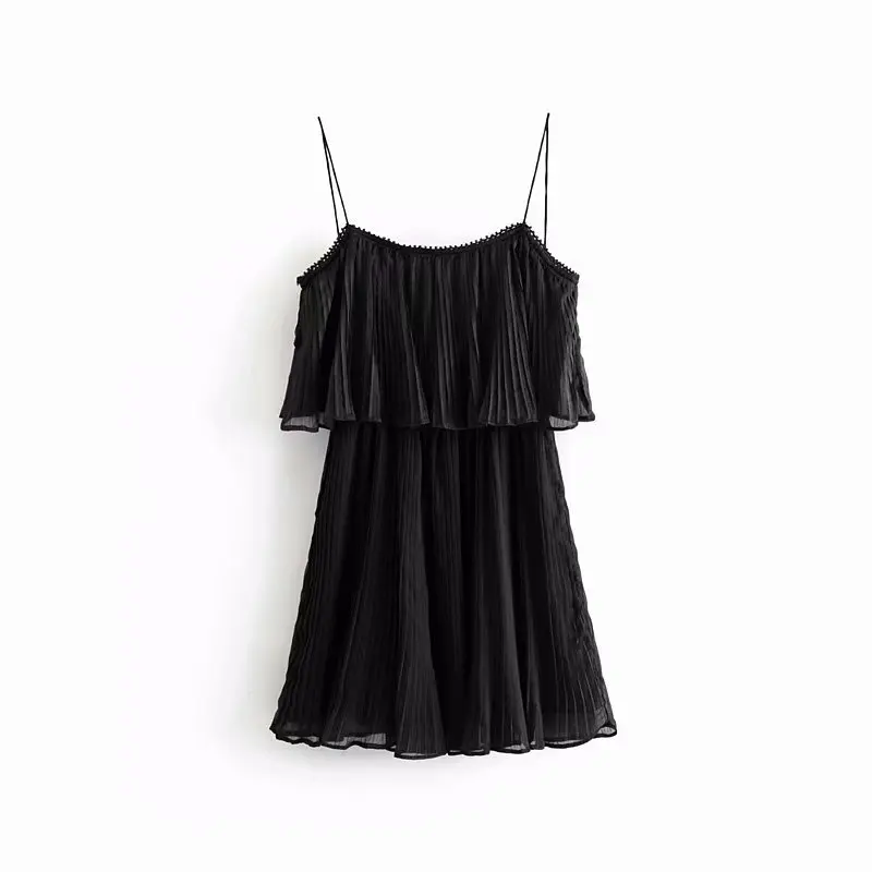 

AAZZ40-9274 European and American fashion small plait condole belt dress