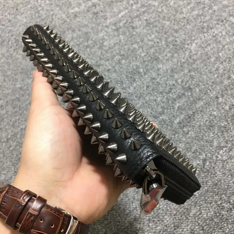 Long Wallet Women Purses rivets Fashion Coin Purse Card Holder Wallets Female High Quality Clutch Money Genuine Leather Wallet Long Wallet Women Purses rivets Fashion Coin Purse Card Holder Wallets Female High Quality Clutch Money Genuine Leather Wallet