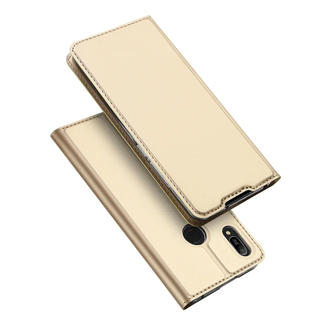 DUX DUCIS из искусственной кожи чехлы для huawei Y6 Y9 Y7 Coque книга флип бумажник чехол для huawei Y6 Y9 Y7 Prime Y 6 9 Hoesje - Цвет: Gold