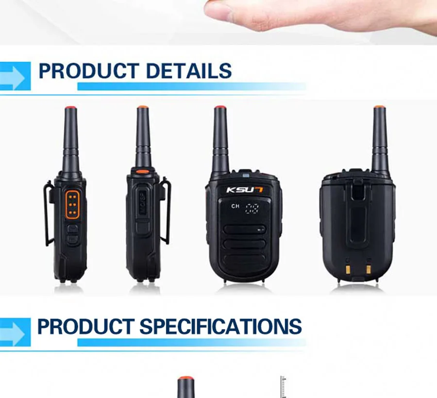 KSX35-CS Walkie Talkie 8 Вт ручной Pofung UHF 8 Вт 400-470 МГц 128CH двухстороннее портативное CB радио