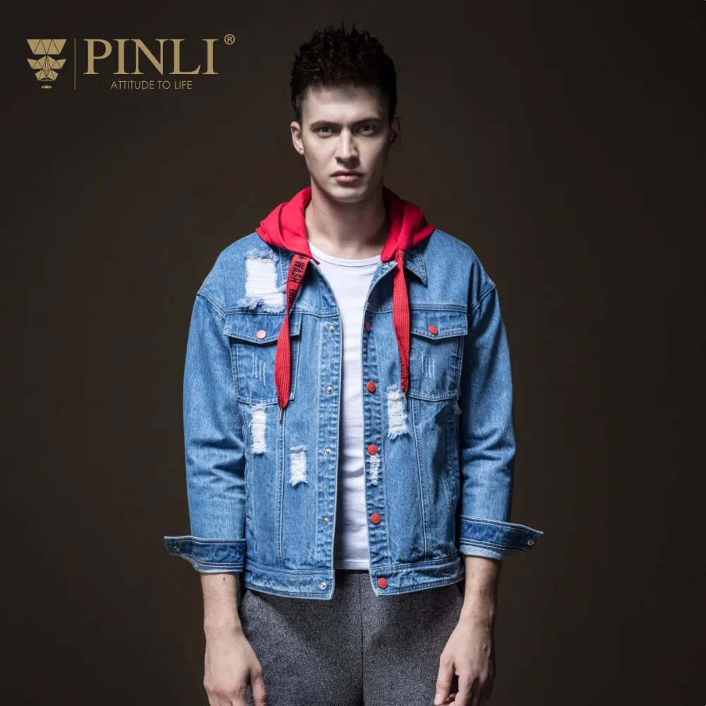 

Militar Leather Jacket Masculino Pinli Pin Li Men's Wear In Autumn For Old Hole Jeans Jacket, Crash Hat And Coat B183104469