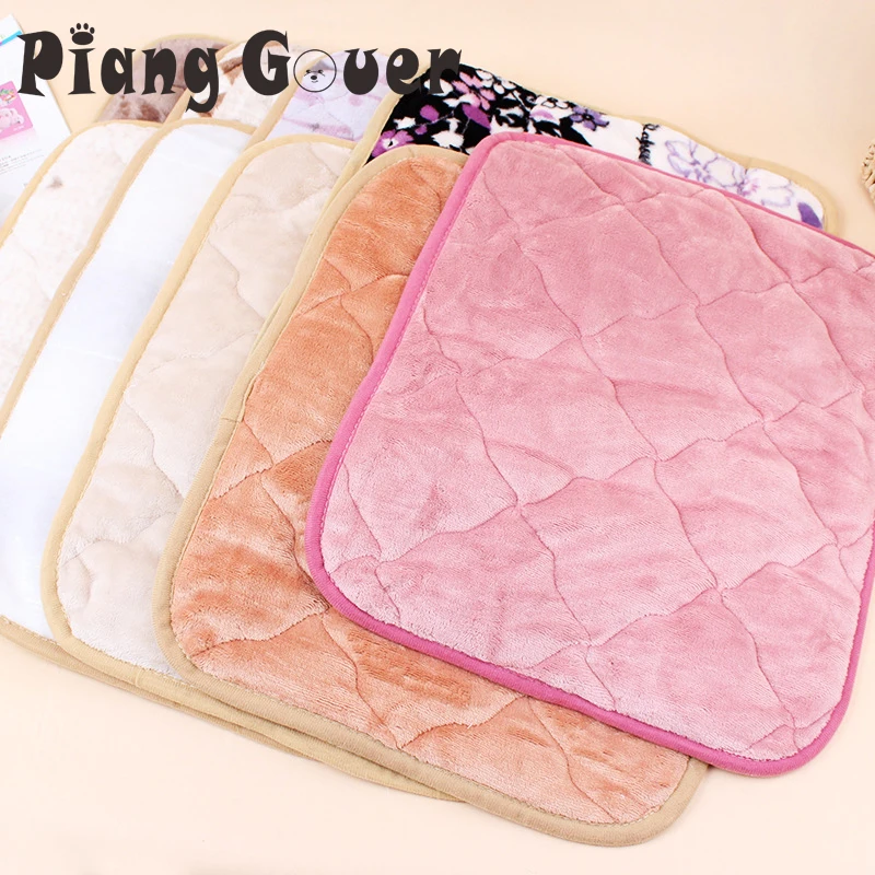 

Pet Sleep Supplies Soft Warm Dog Bed Blankets Cat Print Bed Mats Blanket Random Color