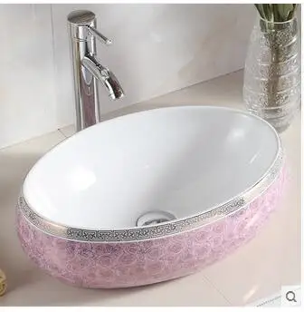 

Wei yu the stage basin oval lavatory basin sink rural wind Chinese basin sink art