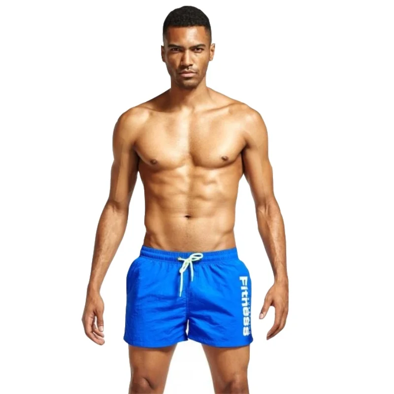 

2019 Swimsuit Men Beach Board Surf Shorts Swimwear Drawstring Swim Bathing Suit Quick Dry Sportswear Sport Pants Wear Trunks