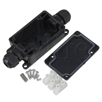 

Black Plastic IP65 Waterproof 2Way Electrical Junction Box PA9-03 Terminal