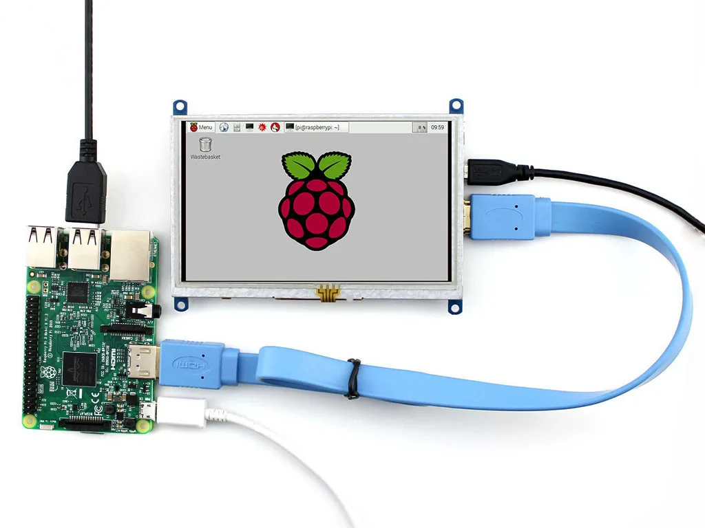Raspberry pi 3 сенсорный экран дисплей 5 дюймов сенсорный экран lcd HDMI(B) интерфейс, поддерживает различные системы