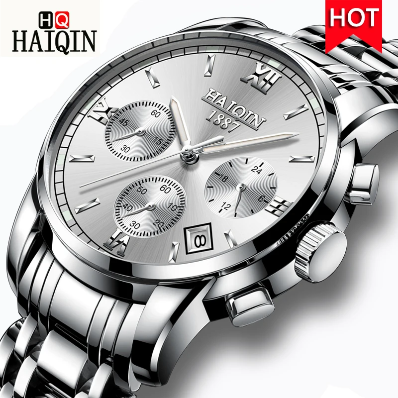 

HAIQIN Quartz Men's Watch Fashion Men's Watch Top Brand Luxury / Gold / Watch Men's Waterproof / Sports reloj hombre