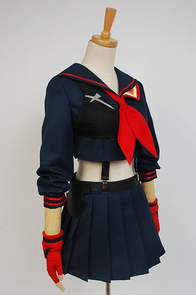 Аниме Косплей Kill La Kill Ryuuko Matoi Школьный костюм комбинезон униформа вечерние Хэллоуин косплей костюм, полный набор