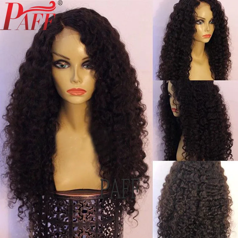 Deep Part 13*6 Lace Front Human Hair Wigs Curly Side Part Remy