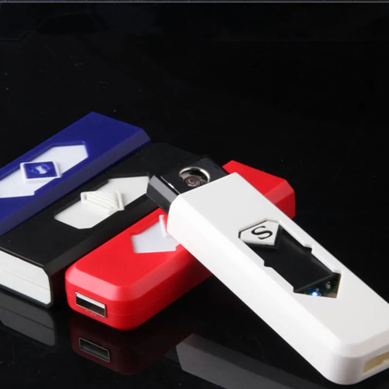 Перезаряжаемая Электронная зажигалка с USB зарядкой для сигарет Super Man
