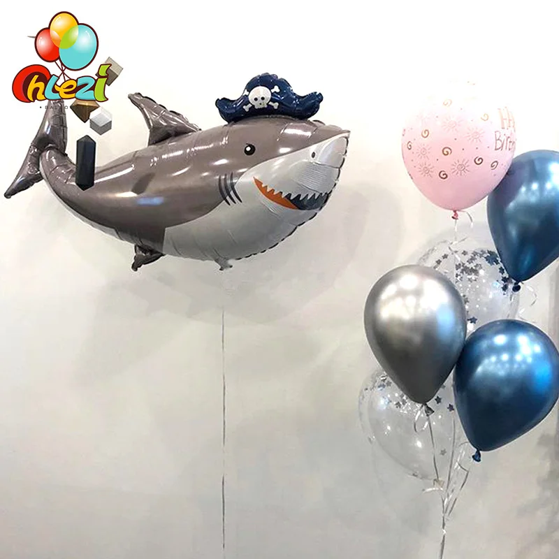 1 шт. морские гелиевые шары в форме животных акулы креветки осьминог Русалочка