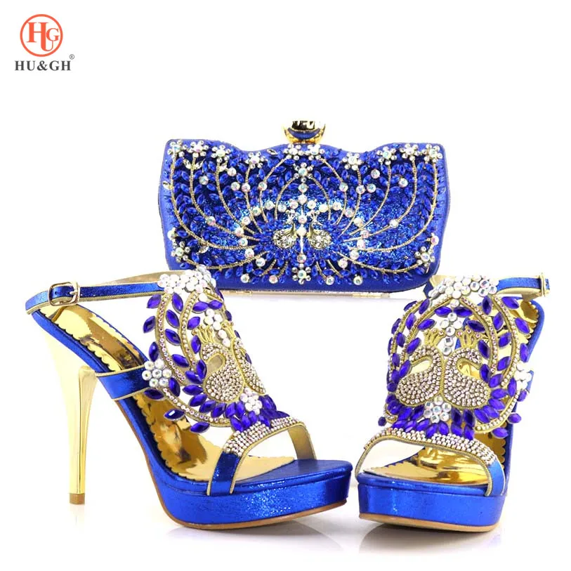 

Royal Blue Shoes and Bag Sets for Women Matching Women Shoes and Bag Set Women Shoes and Bag Set In Italy Nigerian Wedding shoes