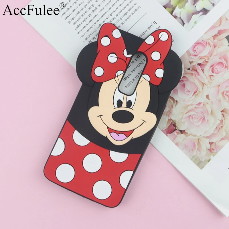 

Cute 3D Cartoon Minnie Case for One Plus 3 3T 5 5T Oneplus 6 6T Bowknot Soft Cover