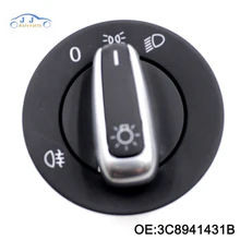 3C8941431B для VOKSWAGEN, Touran, J, etta, Golf V, VI, 5, 6, Passat B6, CC Caddy, Хромированная фара, переключатель управления противотуманной фарой 3C8, 941, 431B