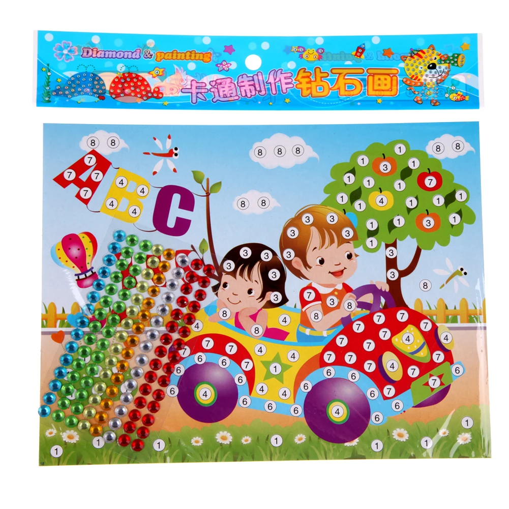 2 шт./лот 21,5*16,5 см diamond picture стикеры DIY творческий ручной пасты бумага головоломки Развивающие игрушки для детей