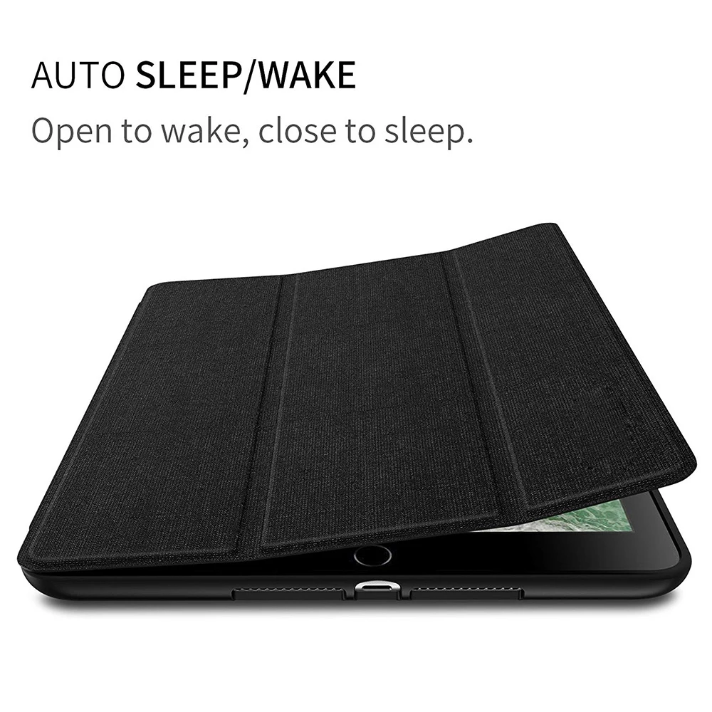 Billig Abdeckung Für iPad 9,7 10,2 Fall 2018 2017 Mit Bleistift Halter Smart Leder Tuch Textur Silikon Fall Für iPad Pro 9,7 Air 1 2