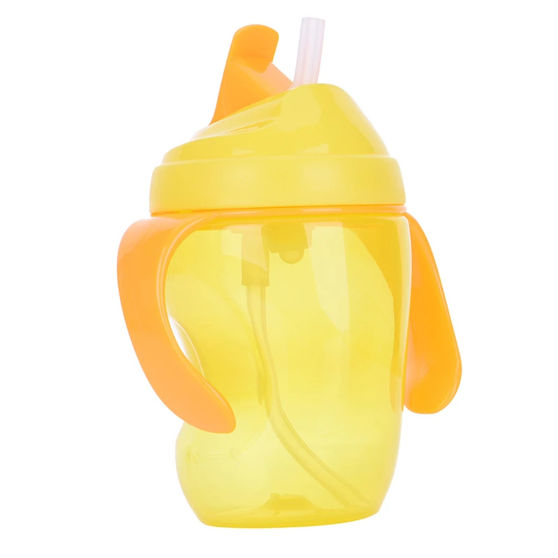 260 мл детская чашка детская тренировочная Питьевая чашка анти-борцовка Водонепроницаемая кружка с ремнем для кормления ребенка