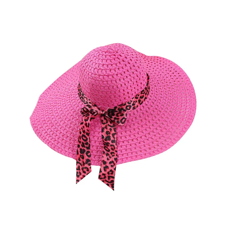 Модные женские соломенные шляпы летние богемные с широкими полями лента бант пляжная кепка летний бант Зонт соломенная шляпа - Цвет: 03